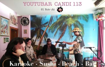 flayer karaoke sushi beach bar youtubar candy 113 barcelona